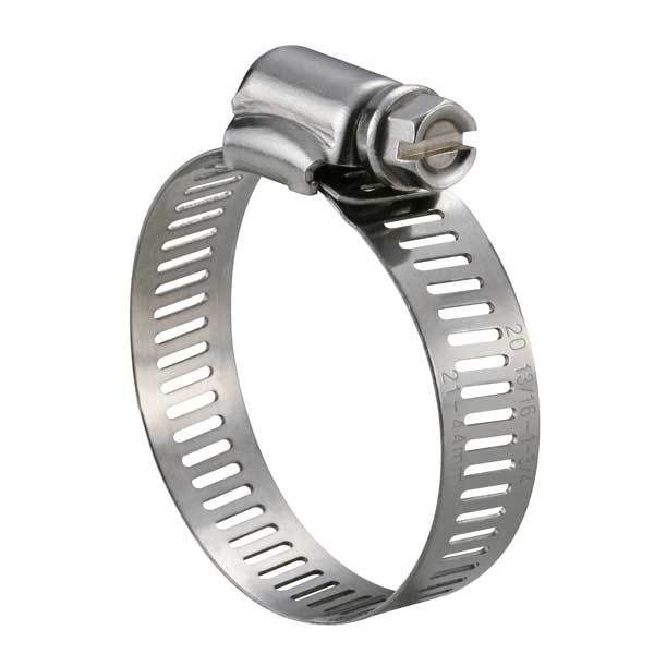 SAE J1508 Perforated W5 SS316 Stainless Steel American Type Worm Gear Marine Hose Clamps